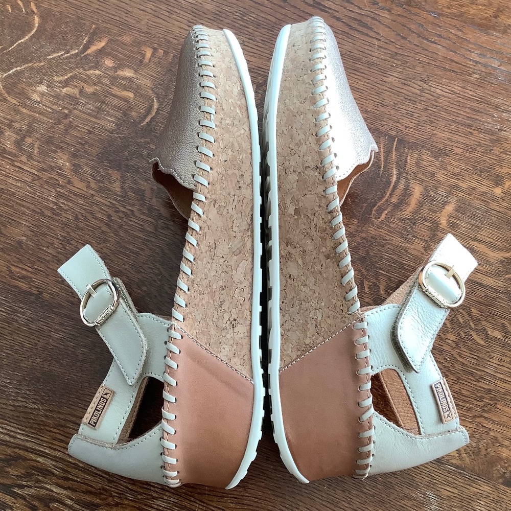 PIKOLINO SIZE 41 semi-closed MARINA LEATHER SHOES